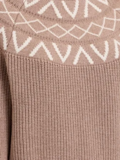 Marcie Fairisle yoke knit sweater