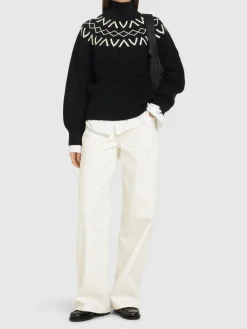 Marcie Fairisle yoke knit sweater