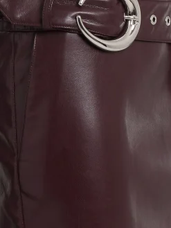 Midi skirt w/ buckle belt