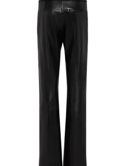 Miles straight leg leather pants