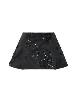 Minigonna Duchesse con decorazioni