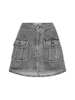 Minigonna in denim con tasche