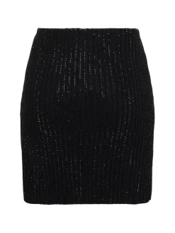 Minigonna in maglia / decorazioni