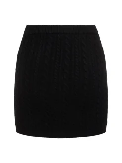 Minigonna in maglia di lana
