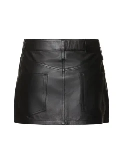 Minigonna in pelle