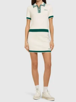Minigonna tennis in maglia di lana
