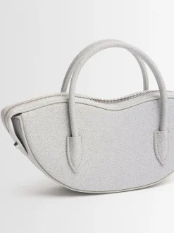 Mini Lips glitter top handle bag