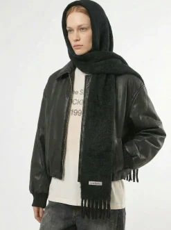 Mohair & wool scarf