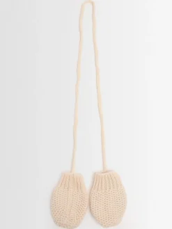 Muffole in maglia di misto lana