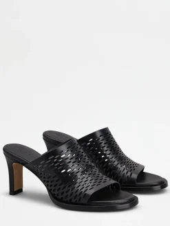 Mules in pelle 75mm