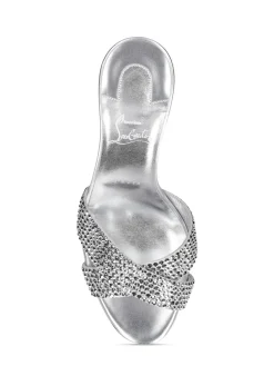Mules Mariza in pelle lamé 85mm