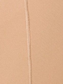 Nylon blend plunge mid thigh bodysuit