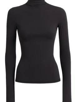Nylon blend turtleneck top