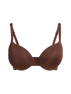 Nylon push-up plunge bra