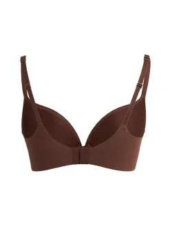 Nylon push-up plunge bra