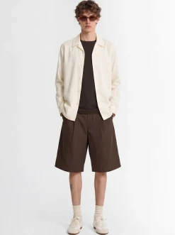 Open collar shirt