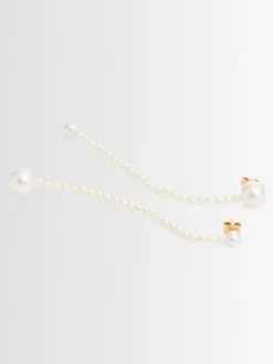 Orecchini Corinne Grande in oro 14kt con perle