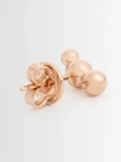Orecchino Bollicine in oro rosa 9kt / rubino