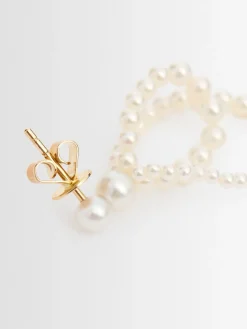 Orecchino Petite Wrapped in oro 14kt / perle