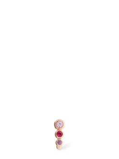 Orecchino singolo Bollicine in oro rosa 9kt