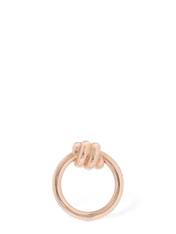 Orecchino singolo Nodo in oro rosa 9kt