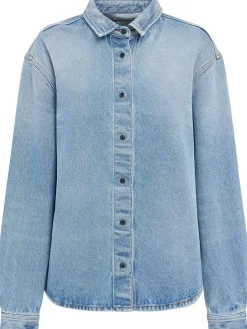 Overshirt Luce in denim stonewash