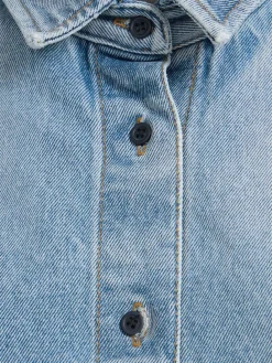 Overshirt Luce in denim stonewash