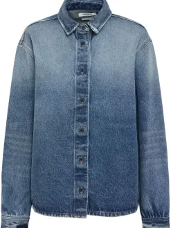 Overshirt Luce in denim stonewash