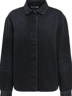 Overshirt Luce in denim stonewash