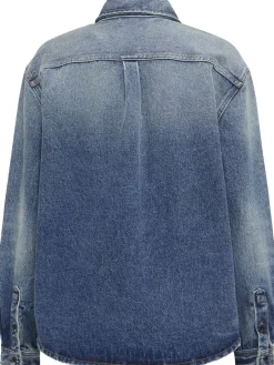 Overshirt Luce in denim stonewash