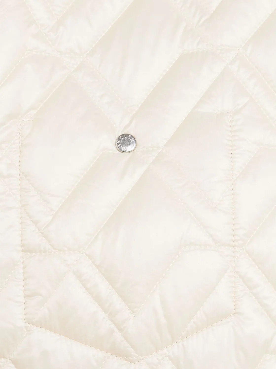 Padded diamond quilted shirt jacket