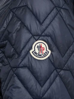 Padded diamond quilted shirt jacket