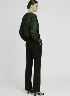 Pantaloni a gamba ampia Portias in lana