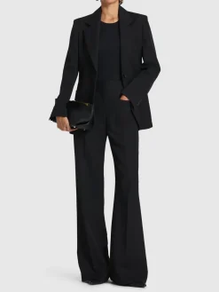 Pantaloni Alina in misto lana
