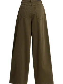 Pantaloni ampi in cotone