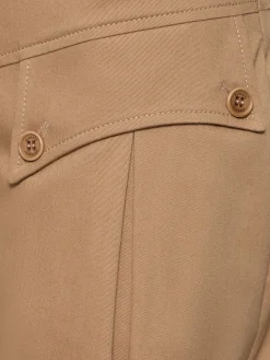 Pantaloni balloon fit in gabardina di cotone