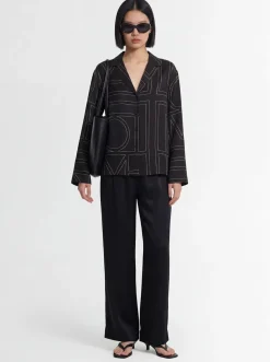Pantaloni Cabello in raso