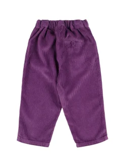 Pantaloni capri in cotone millerighe