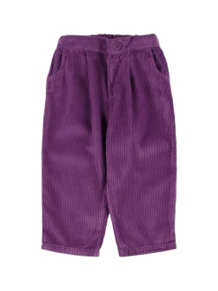 Pantaloni capri in cotone millerighe