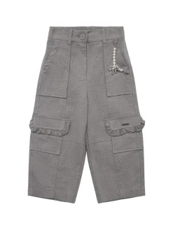 Pantaloni cargo in flanella