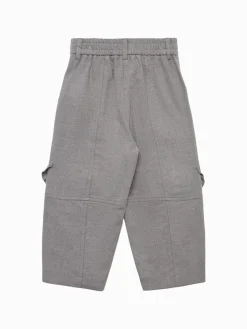 Pantaloni cargo in flanella