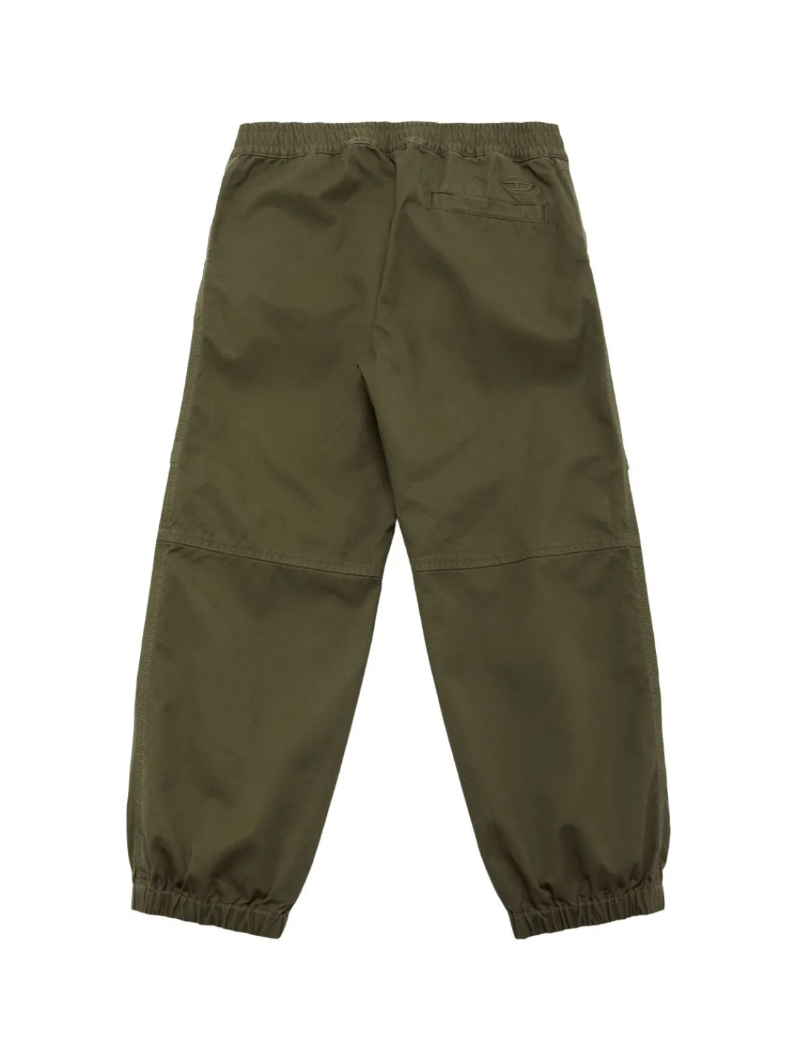 Pantaloni cargo in gabardina di cotone