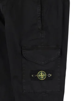 Pantaloni cargo in twill di cotone stretch