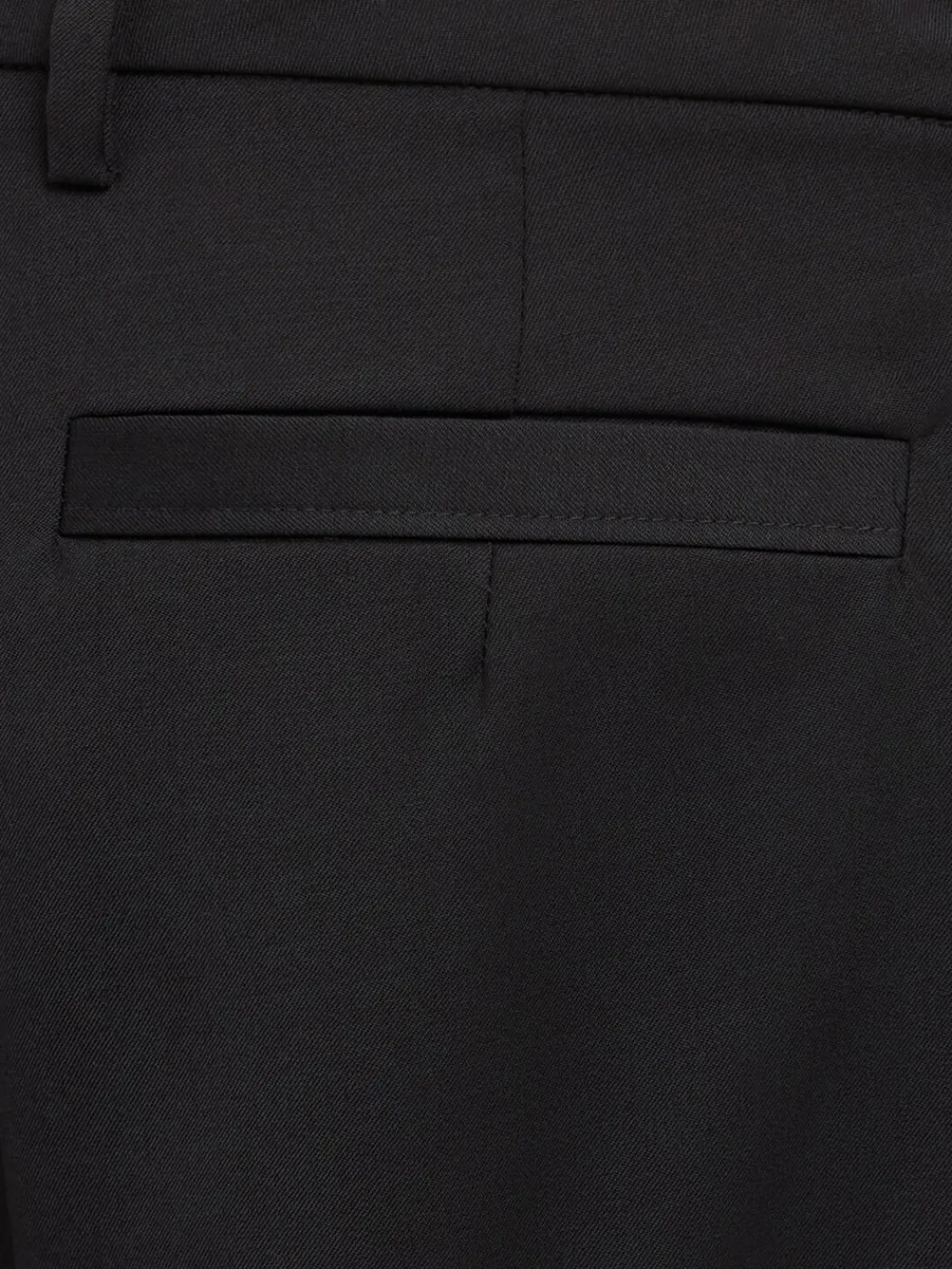 Pantaloni chino ampi in twill di lana
