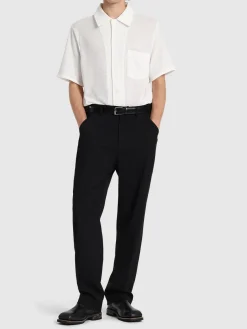 Pantaloni chino in lana