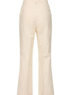 Pantaloni cropped Credo in lino e cotone