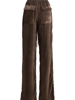 Pantaloni Dietrich in velluto con coulisse