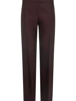 Pantaloni dritti Callen in lana e seta