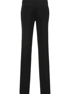 Pantaloni dritti Carolyn in crepe sablé