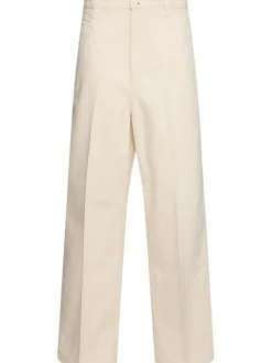 Pantaloni dritti in cotone